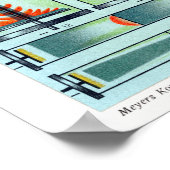 Vintage deutsche Stromabfälle Poster (Ecke)