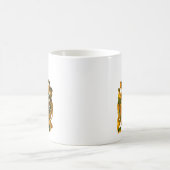 Vintage deutsche Wappen- und Goldpiszenkatze Kaffeetasse (Mittel)