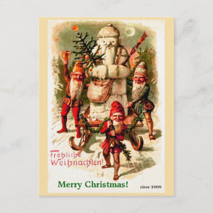 Vintage Weihnachtsbilder Postkarten Zazzle De