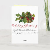 Vintage deutsche Weihnachtskarte Feiertagskarte (Rückseite)