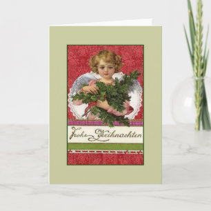 Vintage Deutscher Frohe Weihnachten