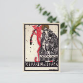 Vintage deutscher Krampus Postkarte (Stehend Vorderseite)