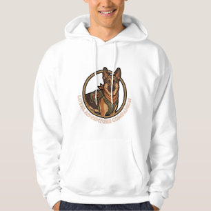 Vintage-Deutscher-Schaferhund-Abenteuer-Abzeichen Hoodie