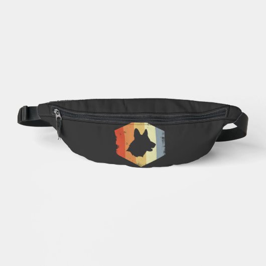 Vintage Deutscher Schäferhund Bauchtasche (Vorderseite)
