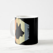 Vintage Deutscher Schäferhund Kaffeetasse (Vorderseite Links)