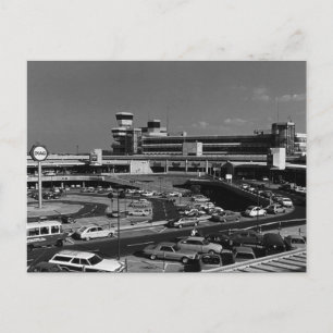 Vintage Deutschland Berlin Der Flughafen Tegel Postkarte