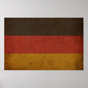 Vintage Deutschland-Flagge Poster
