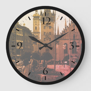 Vintage Deutschland München Kirche Marienplatz Gro Große Wanduhr