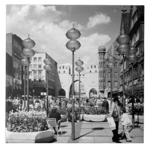 Vintage Deutschland München Stadttor Karistor Fliese