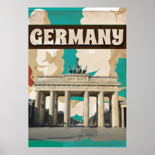 VINTAGE DEUTSCHLAND REISEPLAKAT POSTER
