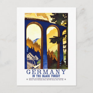 Vintage Deutschland Schwarzwald Kunst Postkarte