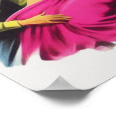 Vintage Devil Woman Poster (Ecke)