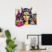 Vintage Devil Woman Poster (Heimbüro)