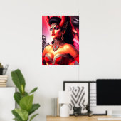 Vintage Devilish Woman Poster (Heimbüro)