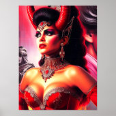 Vintage Devilish Woman Poster (Vorne)