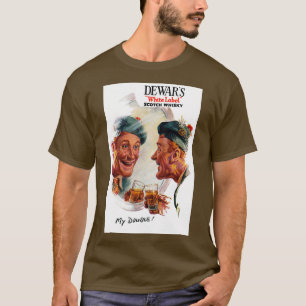 Vintage Dewars Scotch Whisky Werbung T-Shirt
