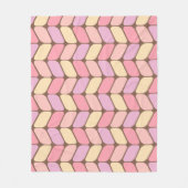 Vintage Diagonalrechtecke Eiscreme Fleecedecke (Vorderseite)