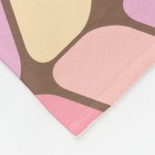 Vintage Diagonalrechtecke Eiscreme Fleecedecke (Ecke)