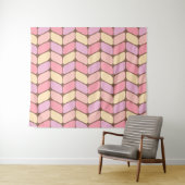 Vintage Diagonalrechtecke Eiscreme Wandteppich (Beispiel (Horizontal))
