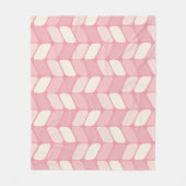 Vintage Diagonalrechtecke rosa Vanilla Fleecedecke (Vorderseite)