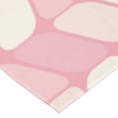 Vintage Diagonalrechtecke rosa Vanilla Tischdecke (Schrägansicht)
