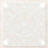 Vintage die Vermehrungs-Tabellen Mathegeeks Glasuntersetzer (Rückseite)