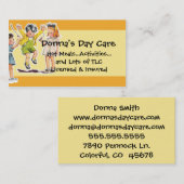 Vintage die visitenkarte (Vorne/Hinten)