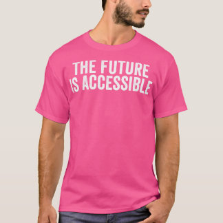 Vintage Die Zukunft ist zugänglich Weiße Tapete T-Shirt