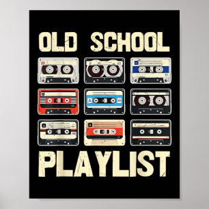 Vintage Diese Kassette 80er 90er Musik Retro Playl Poster