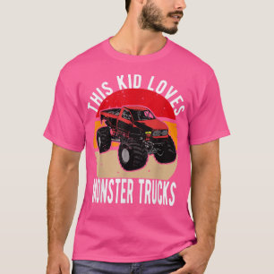 Vintage diese Kinder Lieben Monster Trucks Boys un T-Shirt