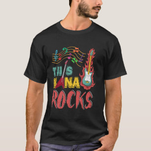 Vintage Diese Nana rockt Muttertags-Musik Gitarre T-Shirt