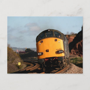 Vintage Diesel Loco 37038 at Dawlish Warren Postkarte