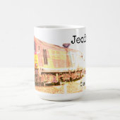 Vintage Diesellokomotive, personalisiert, Ihr Name Kaffeetasse (Mittel)