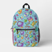 Vintage Digital Nostalgia Rucksack (Vorderseite)