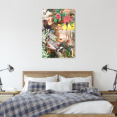 Vintage digitale Collage für geheime Letter Leinwanddruck (Insitu (Schlafzimmer))