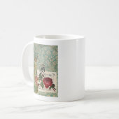 Vintage digitale Collage Kaffeetasse (Vorderseite Links)