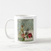 Vintage digitale Collage Kaffeetasse (Links)