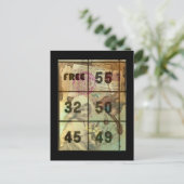 Vintage digitale Collage Postkarte (Stehend Vorderseite)