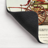 Vintage Diligent Fire Engine, 1852, Restored Mousepad (Ecke)