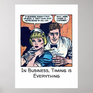 Vintage Diner-Szene aus Horror-Comicen der 50er Ja Poster