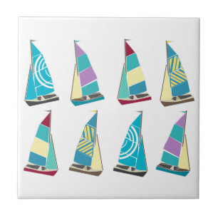 Vintage Dinghies Fliese