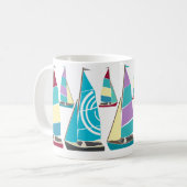 Vintage Dinghies Kaffeetasse (Vorderseite Links)