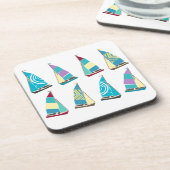 Vintage Dinghies Untersetzer (Linke Seite)