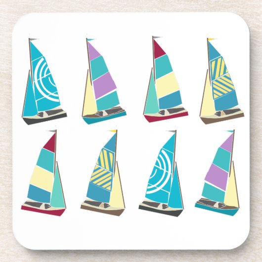 Vintage Dinghies Untersetzer (Vorderseite)