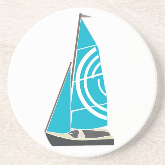 Vintage-Dinghy Getränkeuntersetzer (Vorne)