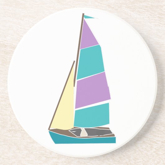 Vintage-Dinghy Getränkeuntersetzer (Vorne)