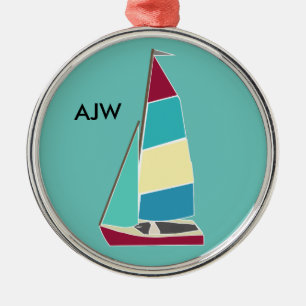 Vintage Dinghy Metal Ornament Aus Metall