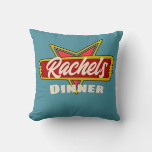 Vintage-Dinner-Schild anpassbar Retro Kissen