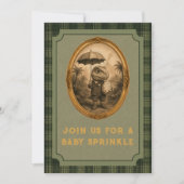 Vintage-Dinosaur-Baby-Sprinkle Einladung (Vorderseite)