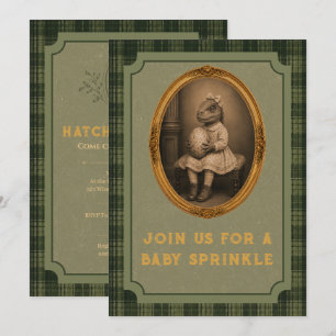 Vintage-Dinosaur-Baby-Sprinkle-Einladung Einladung